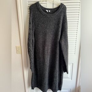 GAP Charcoal Gray Long sleeve sweater dress XXL. Never worn without tag.